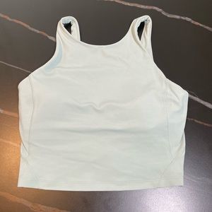 lululemon high neck align tank, color silver blue, size 6 EUC